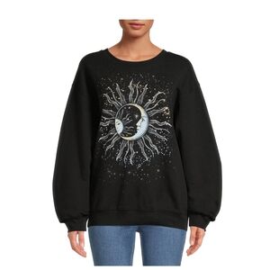 NWT Wound Up Black Celestial Sweatshirt, XLARGE, 15-17